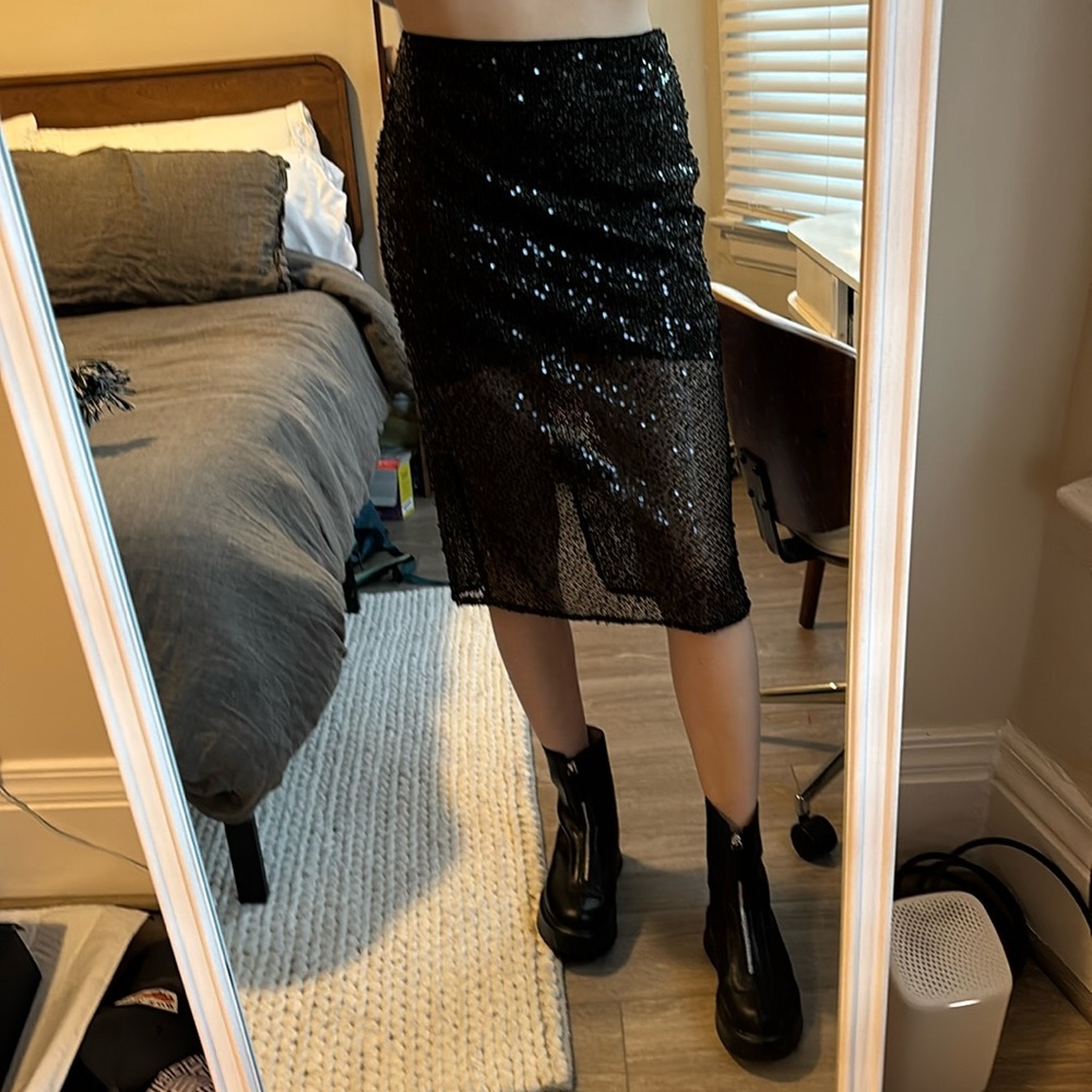J.Crew sequin midi skirt. NWT